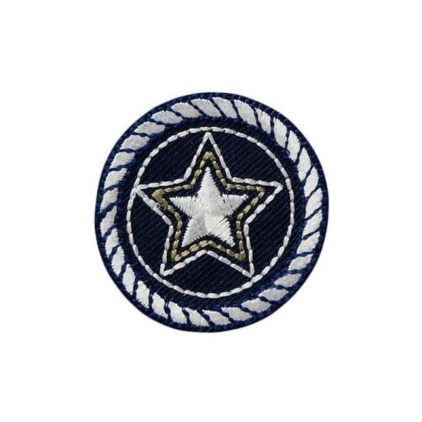 Applikation Kreis mit Stern