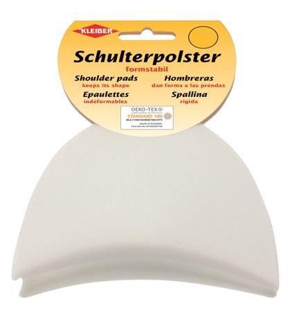 Kleiber Schulterpolster Halbmond 2 Stk. weiß