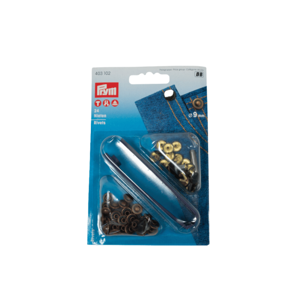Prym Nieten 9mm altkupfer