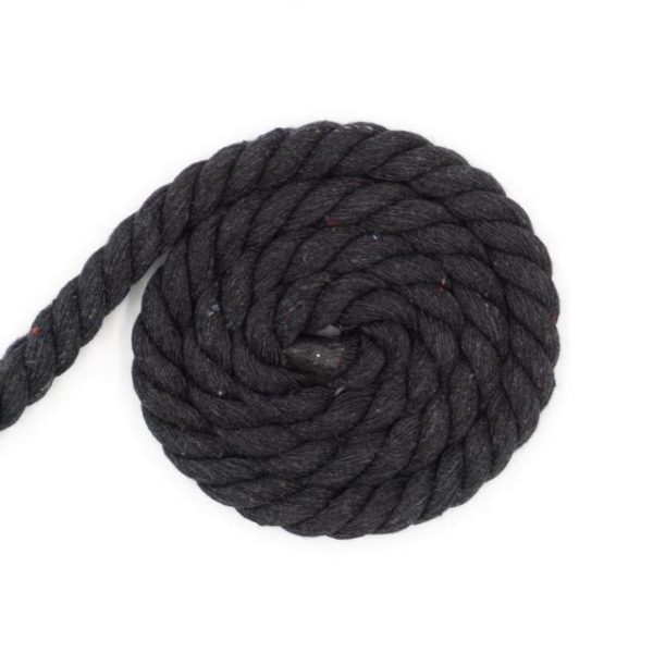 Soft Kordel 10mm gedreht anthra