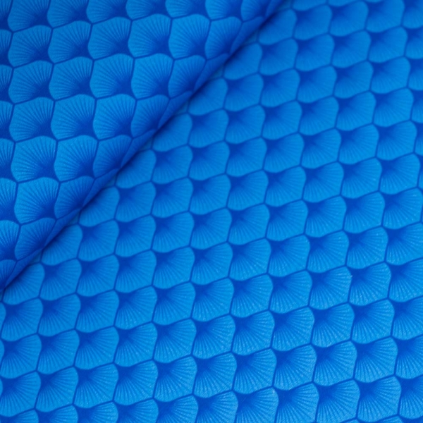 Bio Baumwollwebware Fächer royalblau