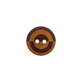Prym Holzknopf Kreis 12mm braun