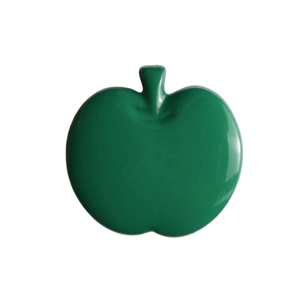 Kinderknopf Apfel 14mm grün