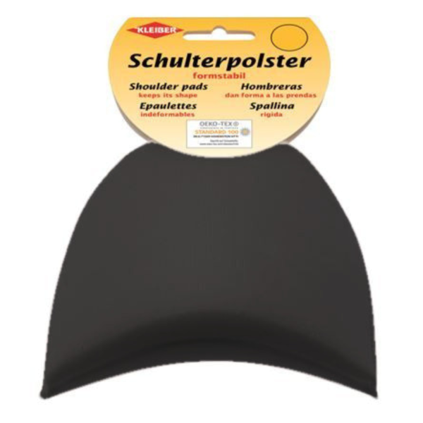Kleiber Schulterpolster Halbmond schwarz