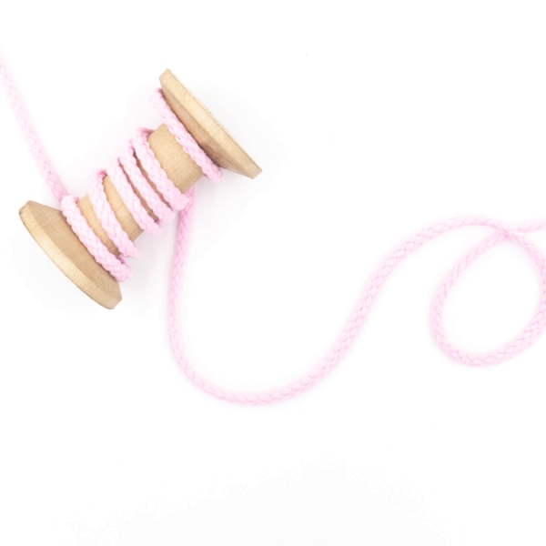 Kordel geflochten 6mm rosa
