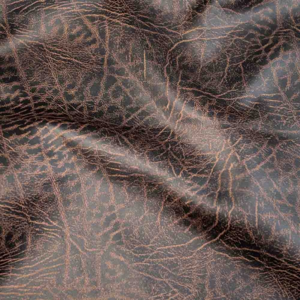 Kunstleder Used Look dunkelbraun