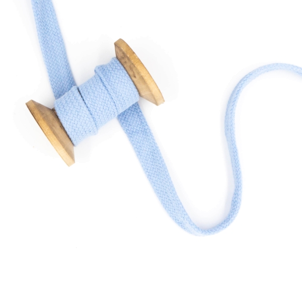 Flachkordel 20mm - Hoodie Kordel hellblau