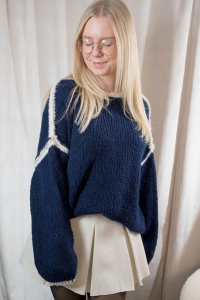 Strick Pullover SUPER SOFT navy