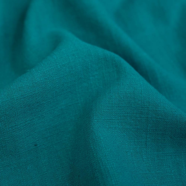 Leinen Stonewashed petrol