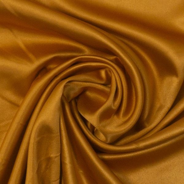 Satin Stretch Glänzend Uni senfgelb