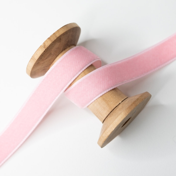 Samtband 15mm rosa