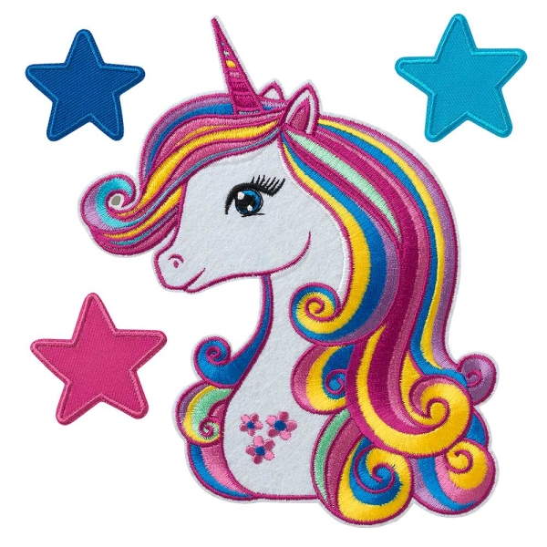 Applikation Einhorn Set