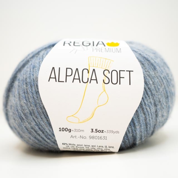 Regia Alpaca Soft Wolle Shaded dusty blue