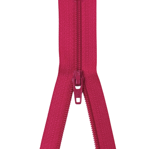YKK nicht teilbarer Reißverschluss kleine Spirale fuchsia
