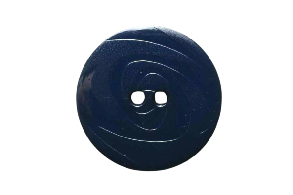 Modeknopf gemustert 19mm blau