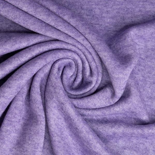 Strickjersey Cuddly Soft Meliert lila
