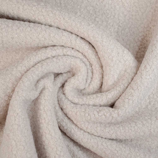 Bouclé Mantelstoff hellbeige