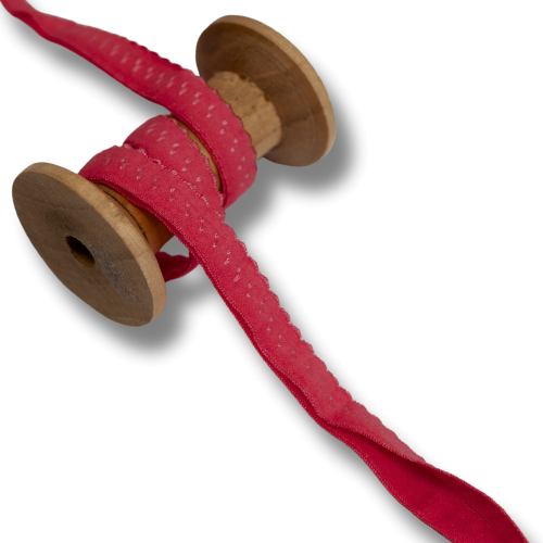 Elastisches Gummi Einfassband 20mm rot