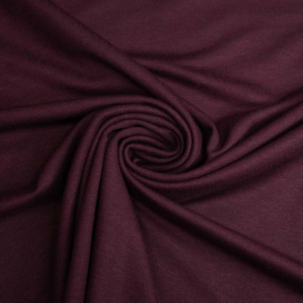 Viskosejersey Uni bordeaux