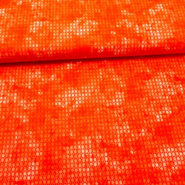 Baumwollwebware Punktefading orange