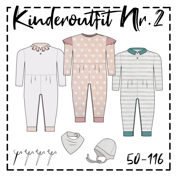 Schnittmuster KINDEROUTFIT No 2 Papierschnittmuster