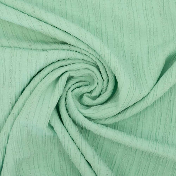 Viskose Crinkle plissiert mint hell