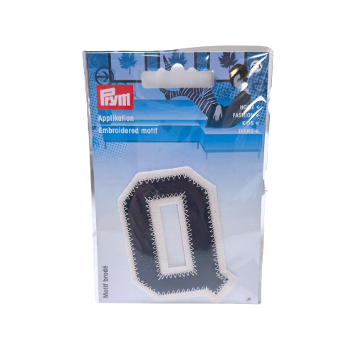 Applikation Buchstabe Q navy