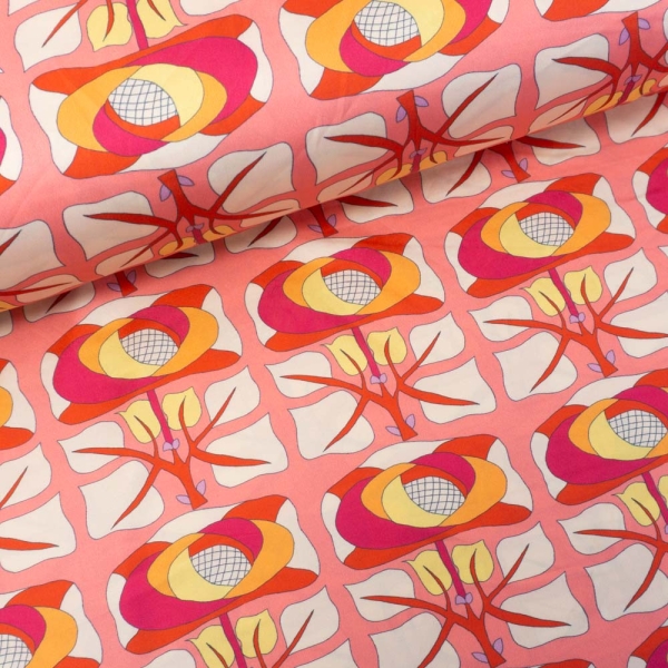 Satin Webware Geflecht rosa