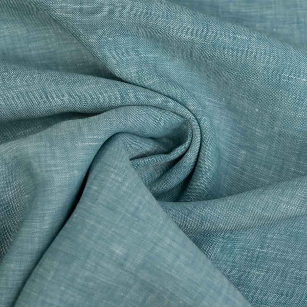 Premium Leinen melange petrol