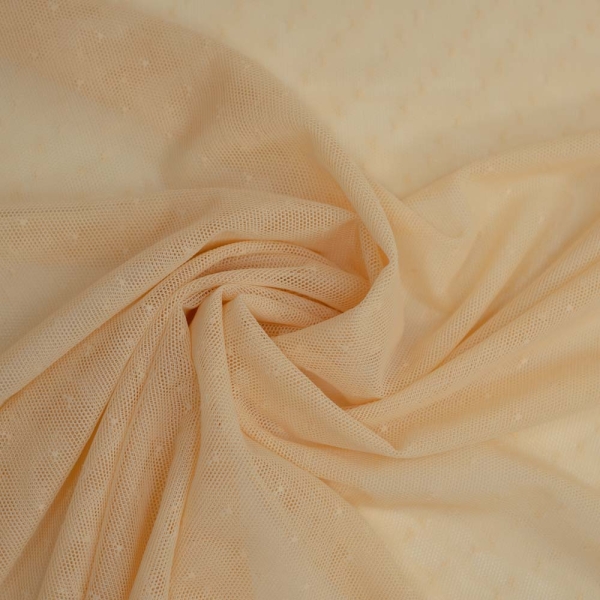 Soft Mesh Stretch Pünktchen beige