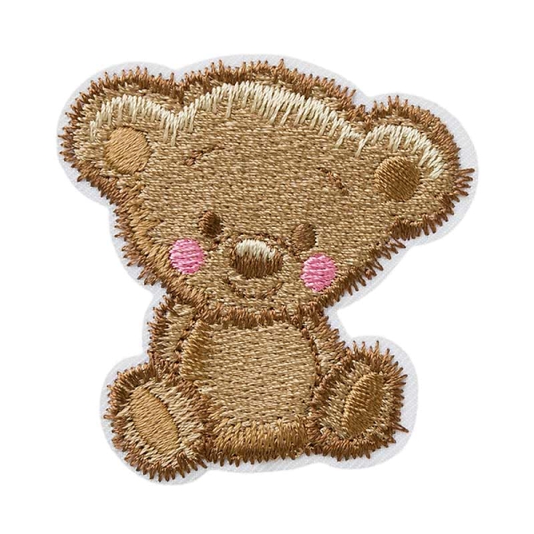 Applikation Teddybär zottelig
