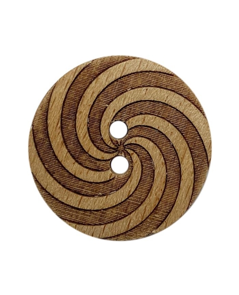 Holzknopf Spirale 18 mm