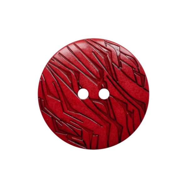 Modeknopf Gemustert 18 mm rot