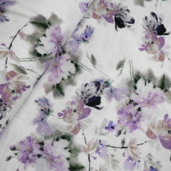 Musselin Double Gauze Blütenzweige beere