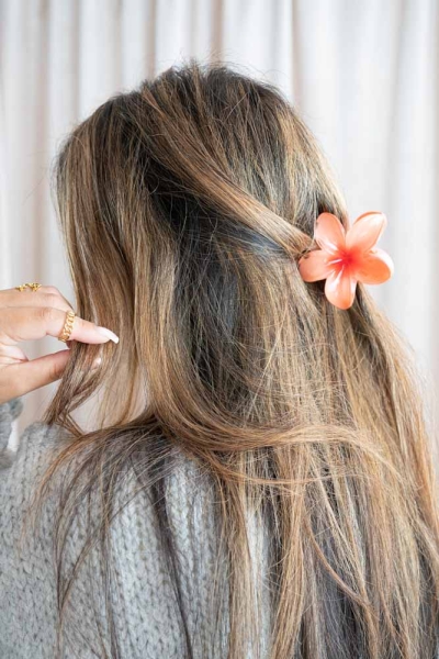 Haarklammer Hawaiiblume coral