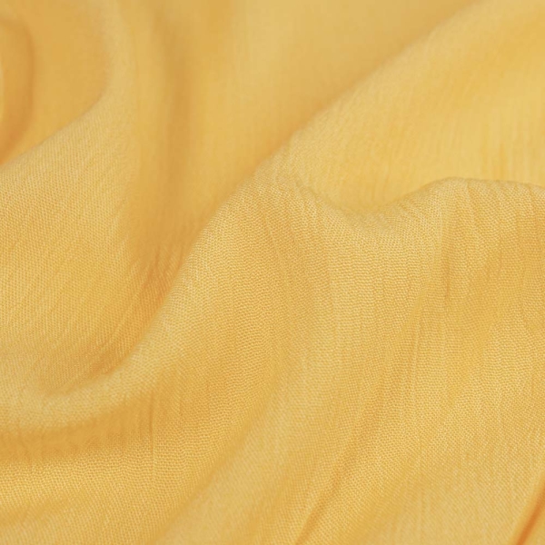 Viskosewebware Crinkle gelb