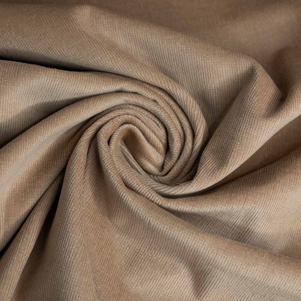 Feincord, Babycord elastisch - Uni hellaltrosa - - Stoffe und handgemachte