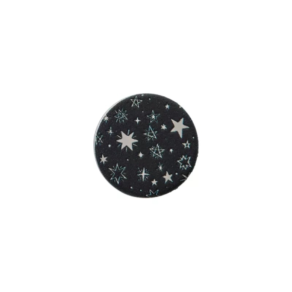 Jeans Knopf zum Schrauben Sterne 17mm schwarz