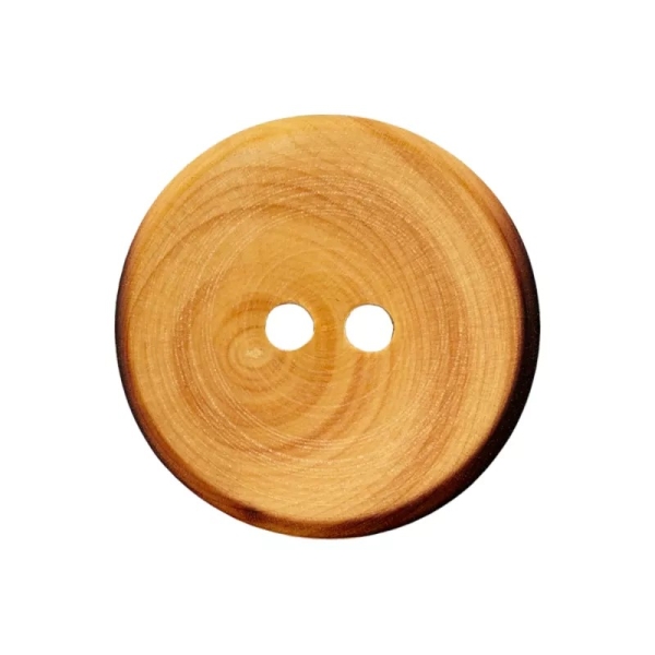 Holzknopf rund 31mm beige