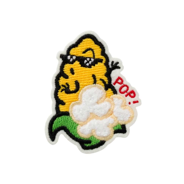 Applikation Mais mit Sonnenbrille