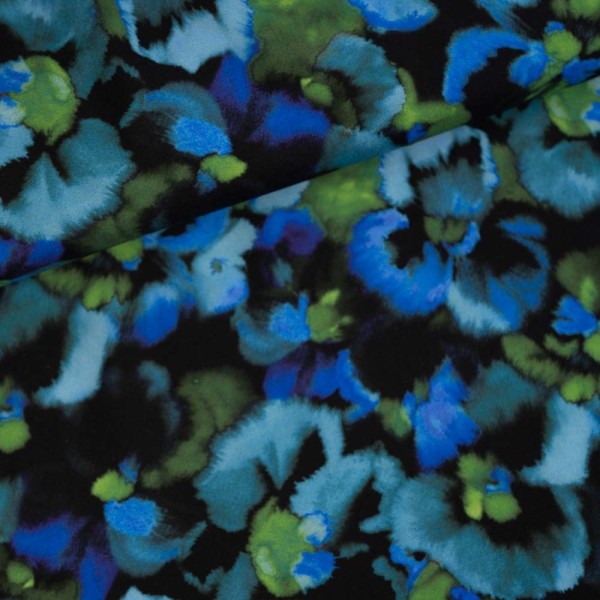 Viskosewebware Aquarell grün