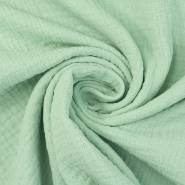 Bio-Musselin Double Gauze Uni mint
