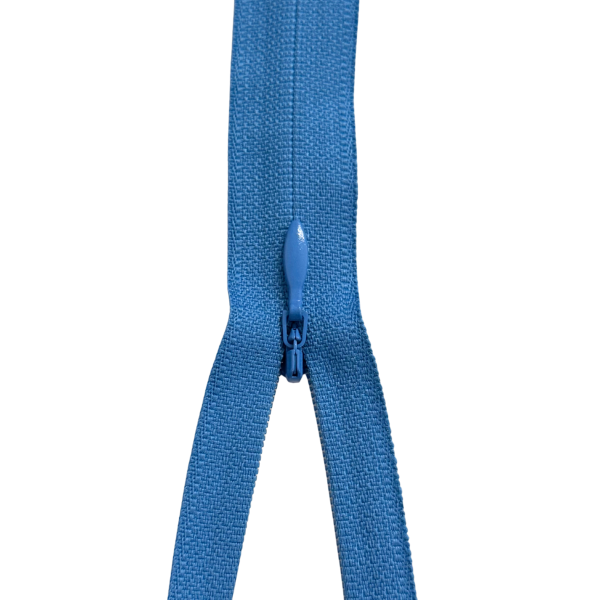YKK nicht teilbarer Reißverschluss nahtverdeckt jeansblau 60cm