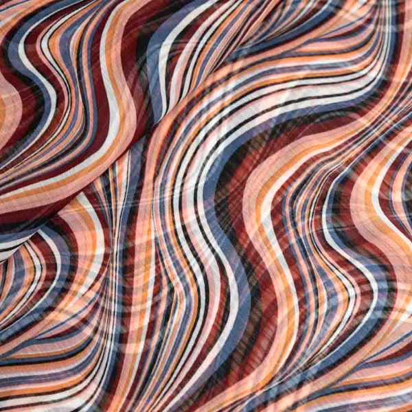 Chiffon Retro Waves terra
