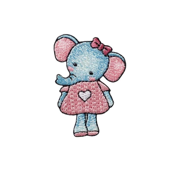 Applikation Elefant Mädchen