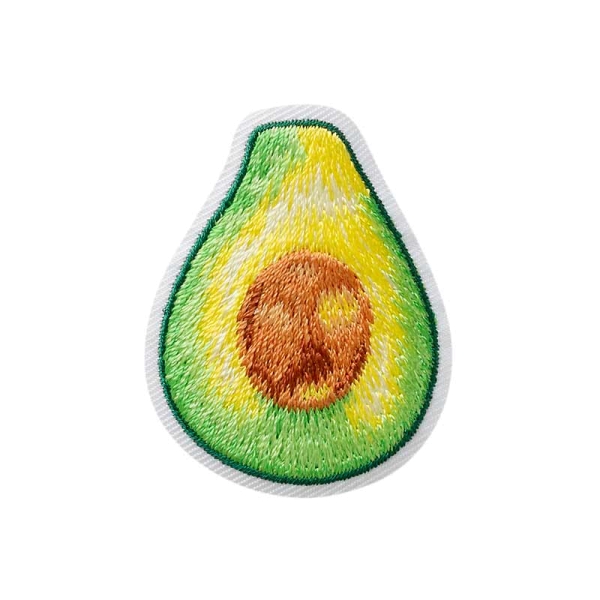 Applikation Avocado halbiert