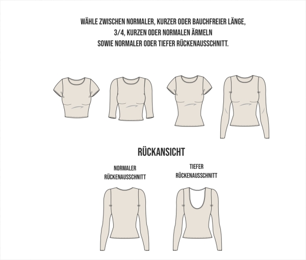 Schnittmuster sewingmachina Basic-Shirt Bob