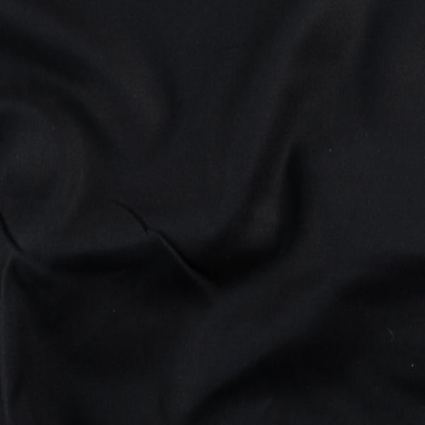 Baumwollsatin Stretch für Hosen schwarz