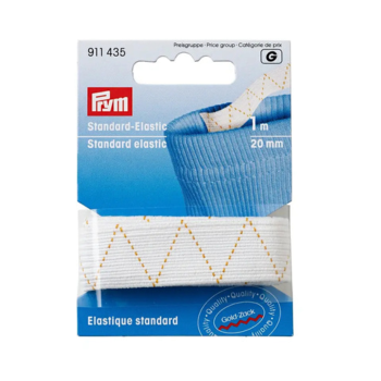 Prym 1 Meter Gummiband weiß Standard-Elastic 20mm