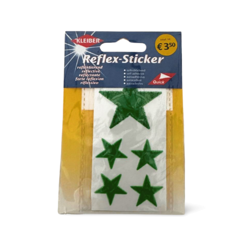 Kleiber Reflex-Sticker Sterne grün